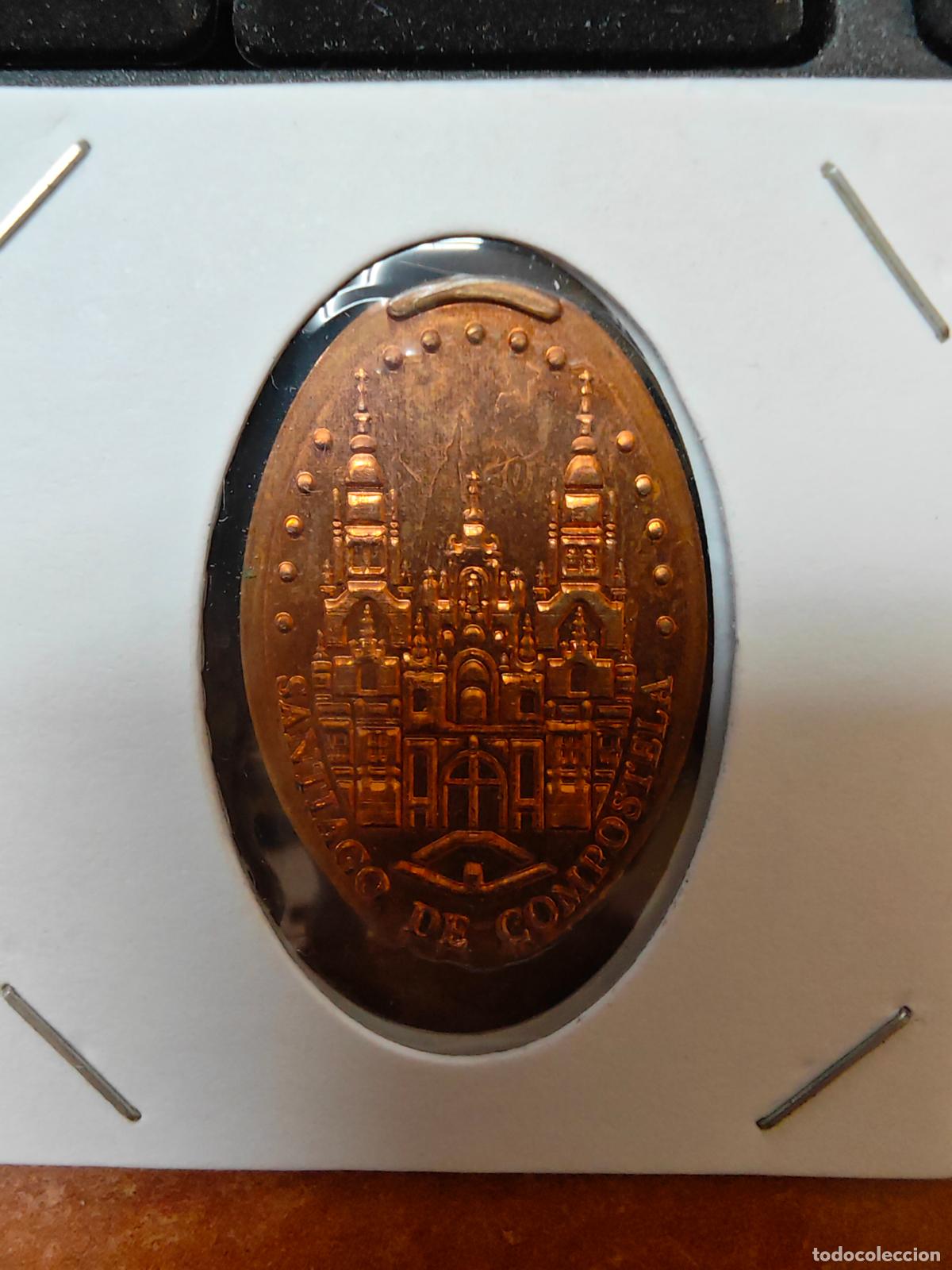 Monedas antiguas de Europa: MONEDA ELONGADA ( SANTIAGO DE COMPOSTELA )