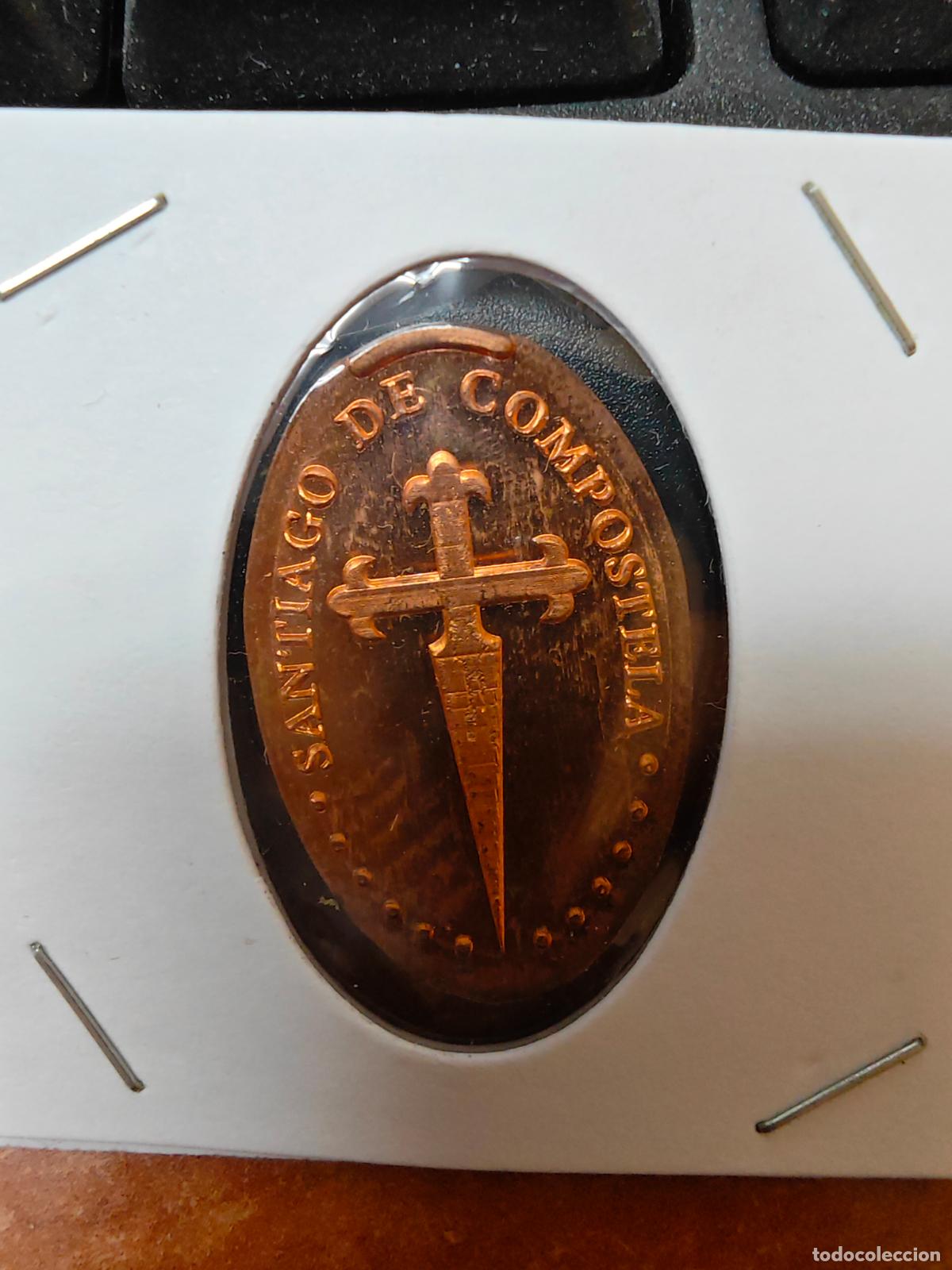 Monedas antiguas de Europa: MONEDA ELONGADA ( SANTIAGO DE COMPOSTELA )