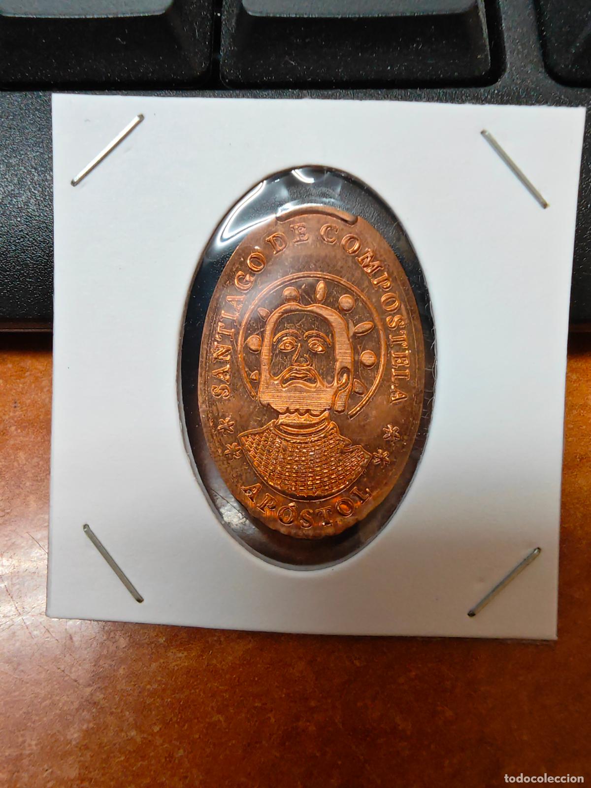 Monedas antiguas de Europa: MONEDA ELONGADA ( SANTIAGO DE COMPOSTELA )