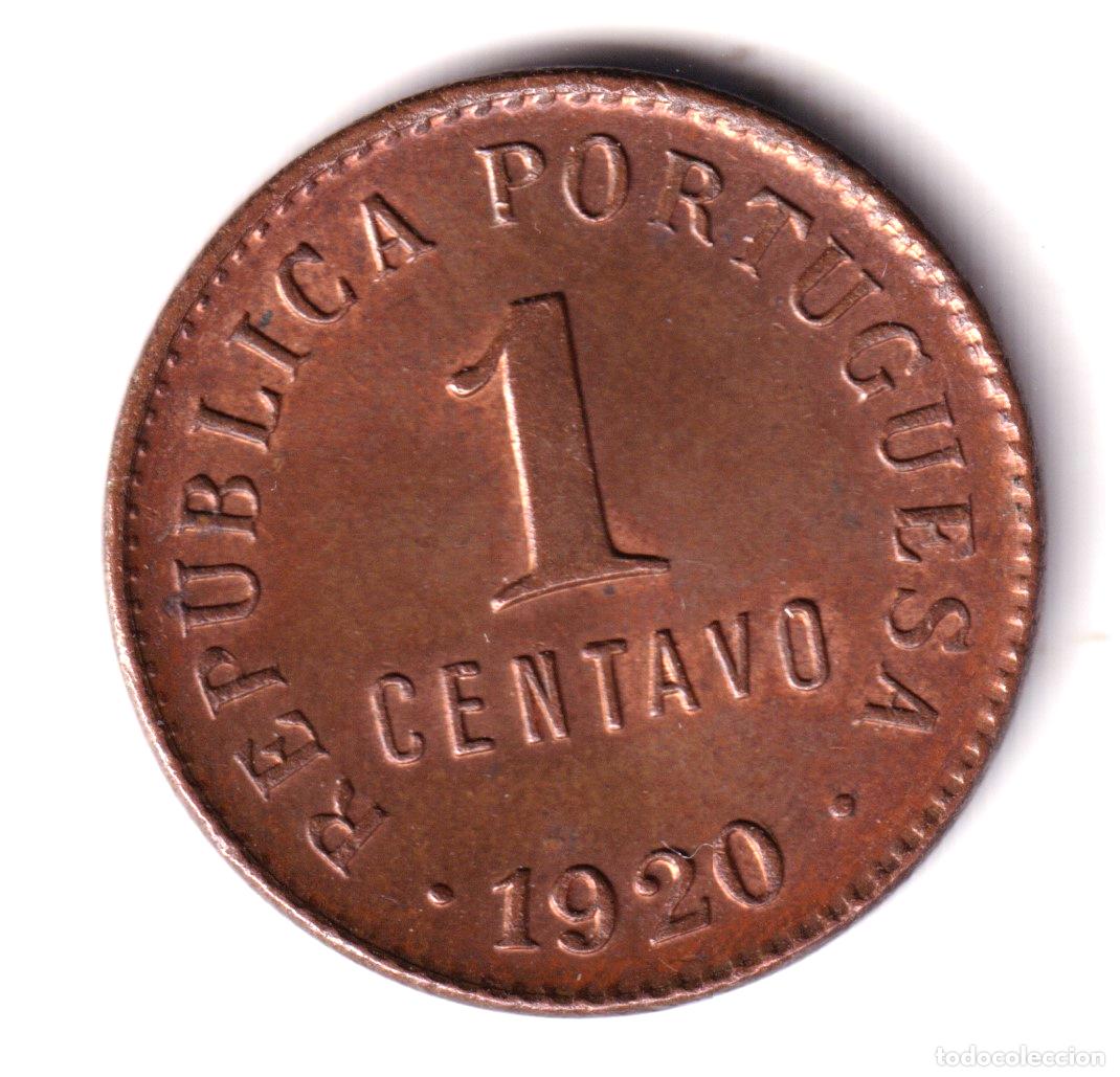 Monedas antiguas de Europa: PORTUGAL 1 centavo 1920 REPUBLICA PORTUGUESA calidad S/C