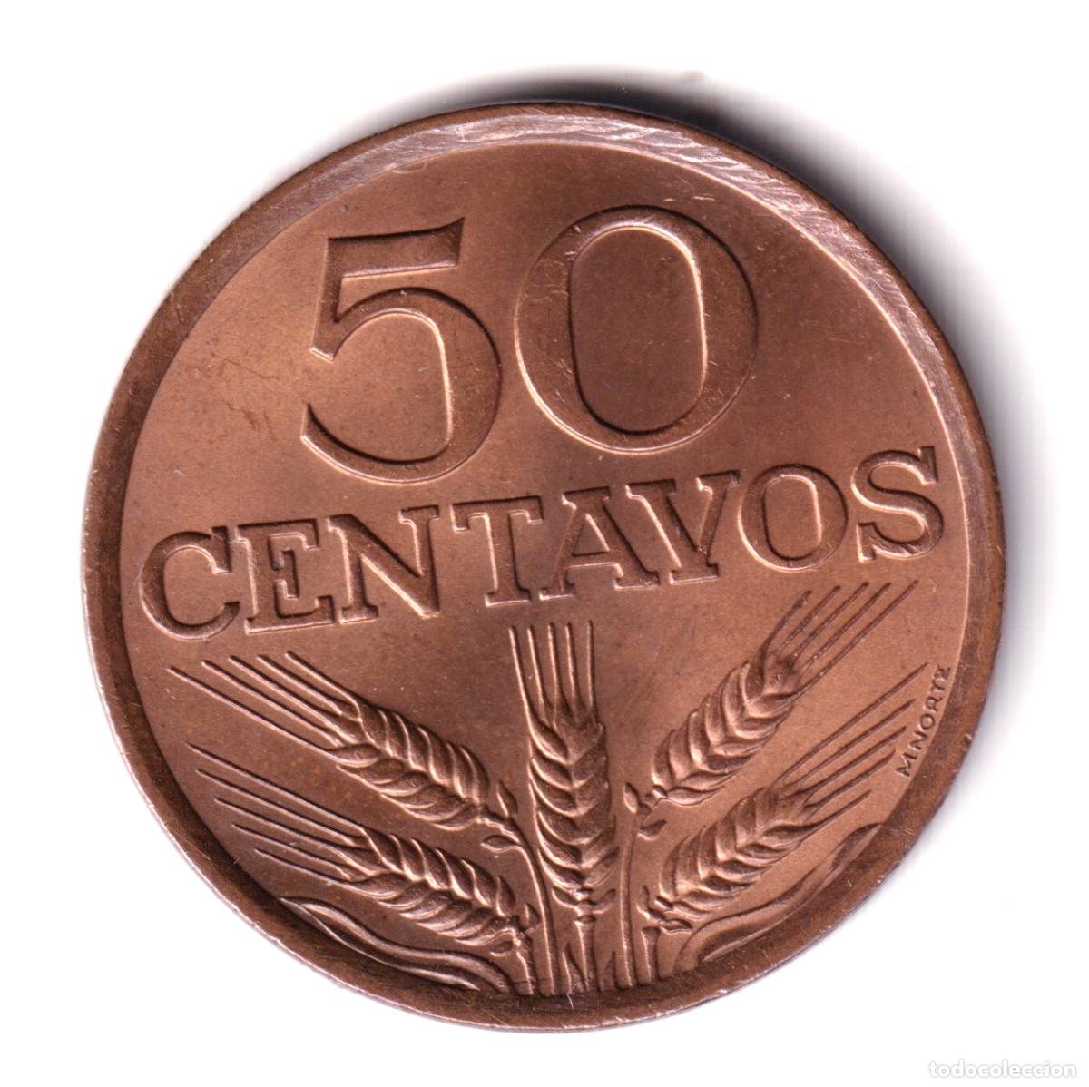 Old Coins of Europe: PORTUGAL 50 centavos 1973 REPUBLICA PORTUGUESA S/C