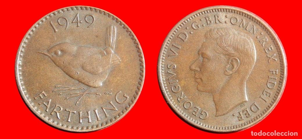 Monedas antiguas de Europa: 1 FARTHING 1949 INGLATERRA REINO UNIDO-154134