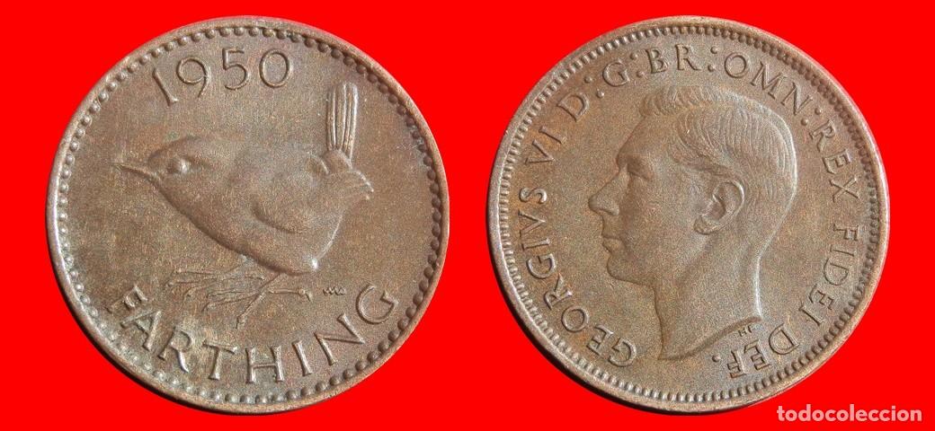 Monedas antiguas de Europa: 1 FARTHING 1950 INGLATERRA REINO UNIDO-154135