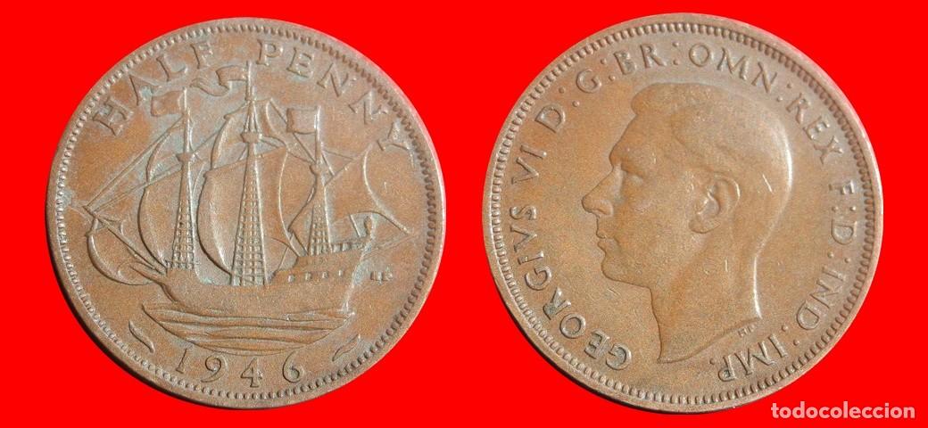 Monedas antiguas de Europa: 1/2 PENIQUE PENNY 1946 INGLATERRA REINO UNIDO-154142