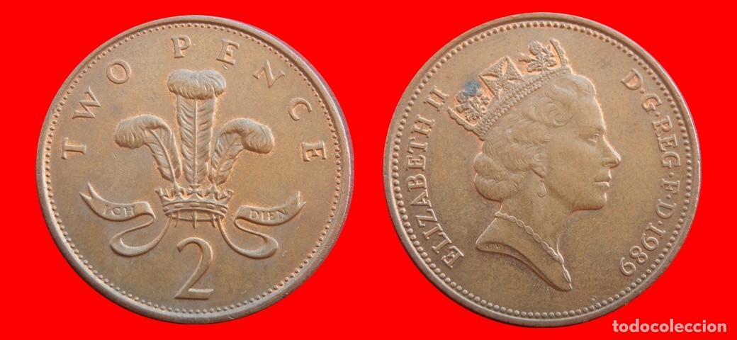 Monedas antiguas de Europa: 2 PENIQUES PENCE 1989 INGLATERRA REINO UNIDO-154171