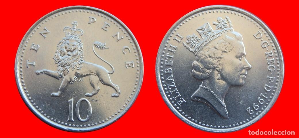 Monedas antiguas de Europa: 10 PENIQUES PENCE 1992 INGLATERRA REINO UNIDO-154178
