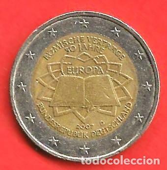 Monedas antiguas de Europa: Alemania 2007 - Moneda conmemorativa 2 euros : 50.&ordm; aniversario del Tratado de Roma