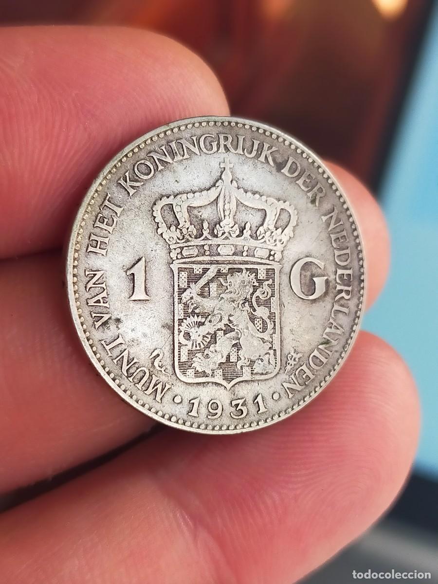 Monedas antiguas de Europa: MONEDA DE 1 UN FLORIN GULDEN HOLANDA PAISES BAJOS 1931 BUENA CONSERVACION PLATA