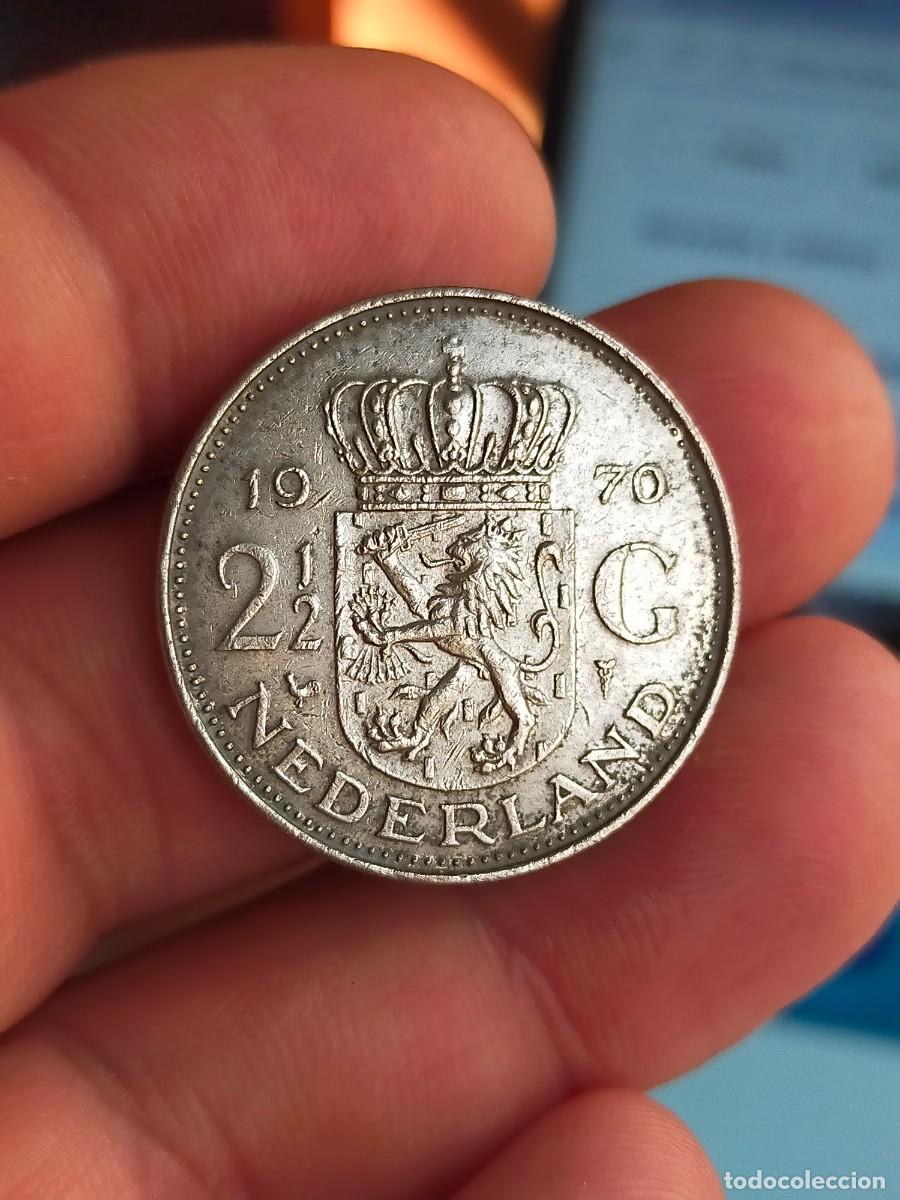 Monedas antiguas de Europa: MONEDA DE 2 1/2 2.5 DOS Y MEDIO FLORIN GULDEN HOLANDA PAISES BAJOS 1970 BUENA CONSERVACION