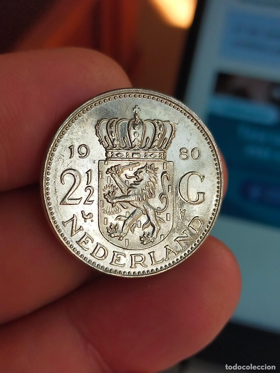 Monedas antiguas de Europa: MONEDA DE 2 1/2 2.5 DOS Y MEDIO FLORIN GULDEN HOLANDA PAISES BAJOS 1980 MUY BUENA CONSERVACION
