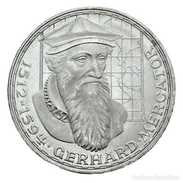 Monedas antiguas de Europa: ALEMANIA 5 marcos plata 1969 F Mark Gerhard Mercator - 5 mak silver S/C