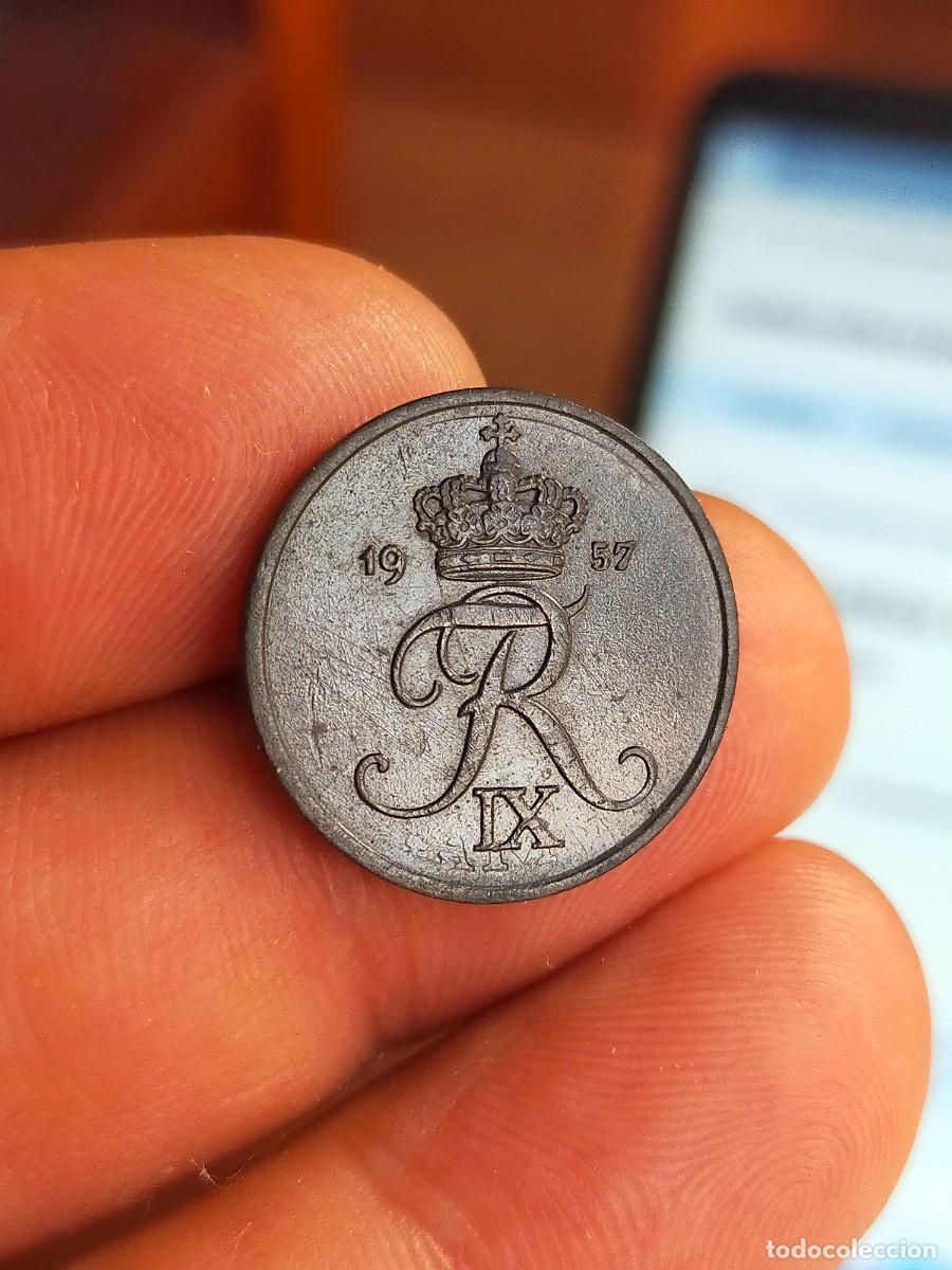 Monedas antiguas de Europa: MONEDA DE 2 DOS ORE DINAMARCA DANMARK 1957 MUY BUENA CONSERVACION