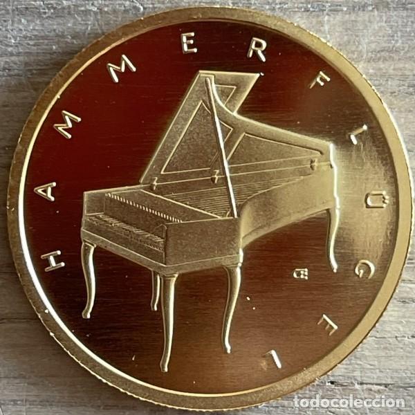 Monedas antiguas de Europa: Alemania 2019, 50 euro de ORO de 999,9 mm &rdquo;Instrumento musical: piano&rdquo; 7,78 gr./ La de las fotos.