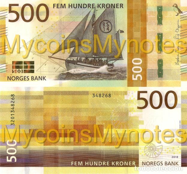 Monedas antiguas de Europa: NORWAY, 500 KRONER, 2018, P56, UNC