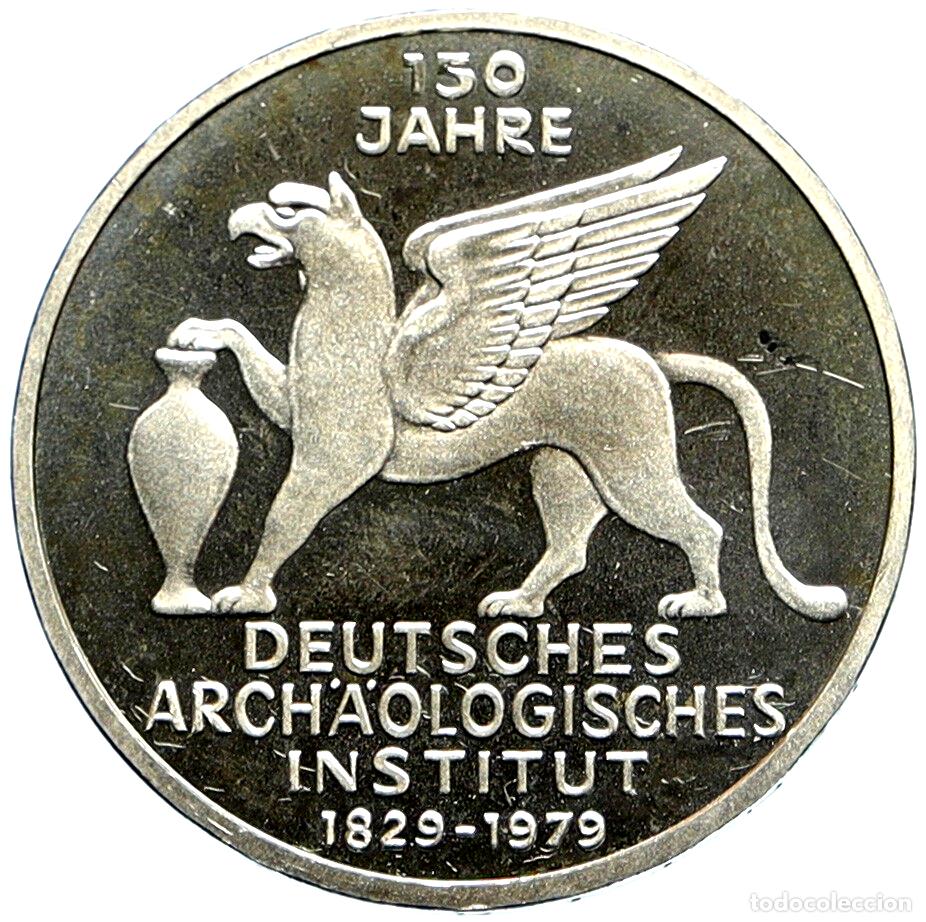 Monedas antiguas de Europa: ALEMANIA 5 marcos plata 1979 J Instituto Arqueologico Aleman - 5 mark silver S/C