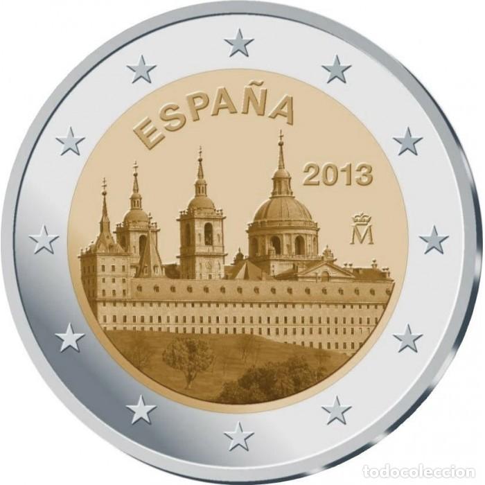 Monedas antiguas de Europa: Espa&ntilde;a 2013 - Moneda conmemorativa 2 euros : UNESCO : Monasterio del Escorial