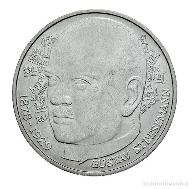 Monedas antiguas de Europa: ALEMANIA 5 marcos plata 1978 D - Gustav Stresemann - 5 mark silver S/C
