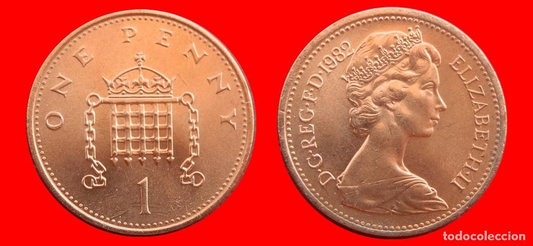 Monedas antiguas de Europa: 1 PENIQUE PENNY 1982 SIN CIRCULAR PROCEDENTE DE BLISTER INGLATERRA REINO UNIDO-9574SC