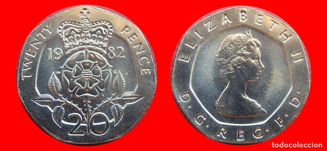 Monedas antiguas de Europa: 20 PENIQUES PENCE 1982 SIN CIRCULAR PROCEDENTE DE BLISTER INGLATERRA REINO UNIDO-9576SC