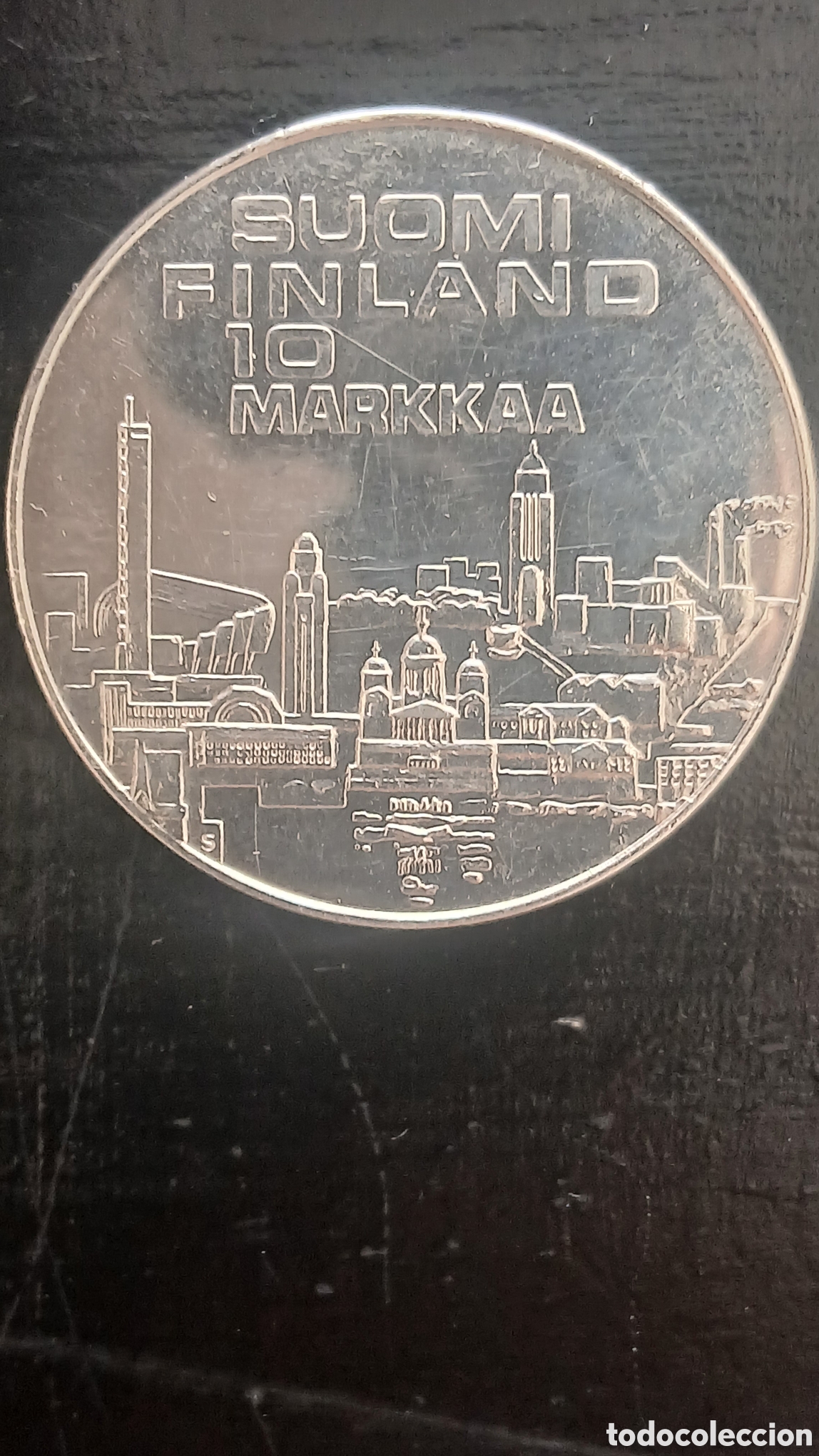 Monedas antiguas de Europa: 10 Marcos Finlandia 1971 Plata EMX Helsinki Campeonato Europeo Atletismo
