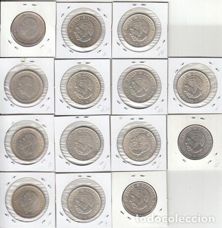 Monedas antiguas de Europa: SUECIA. Lote de 13 monedas diferentes de 2 Kr. de Plata, entre 1946 y 1965. La mayor&iacute;a bonitas.