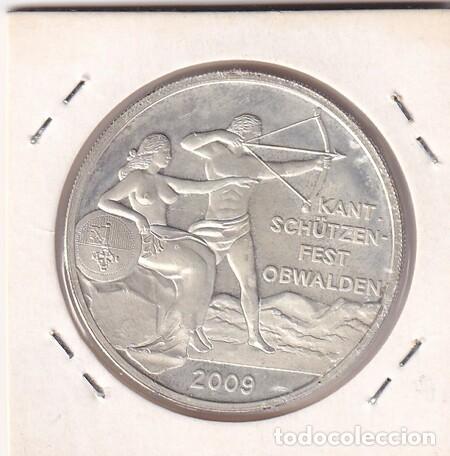 Monedas antiguas de Europa: SUIZA. Medalla de 50 FS. de Plata 'FESTIVAL DE TIRO' de 2009. EBC.