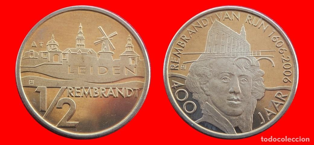 Monedas antiguas de Europa: 1/2 REMBRANDT 2006 SIN CIRCULAR LEIDEN PAISES BAJOS HOLANDA-9582SC