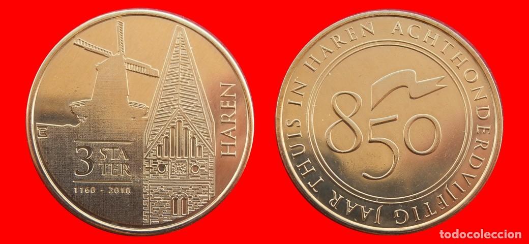 Monedas antiguas de Europa: 3 STATER 2010 SIN CIRCULAR HAREN PAISES BAJOS HOLANDA-9585SC