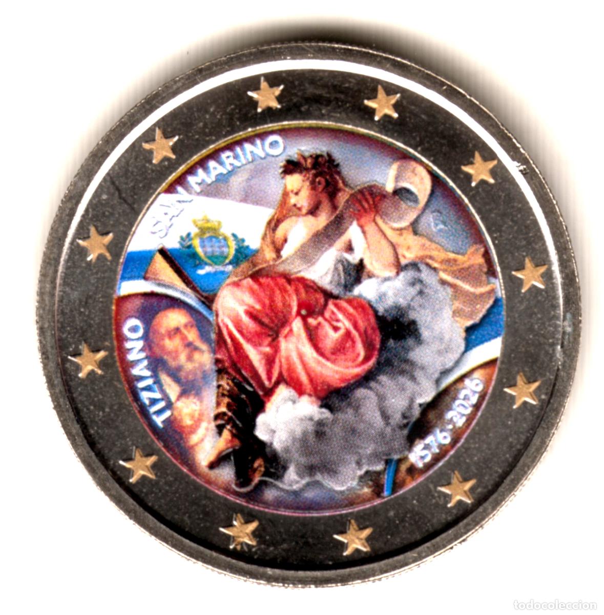 Monedas antiguas de Europa: SAN MARINO 2 euro 2026 multicolor TIZIANO