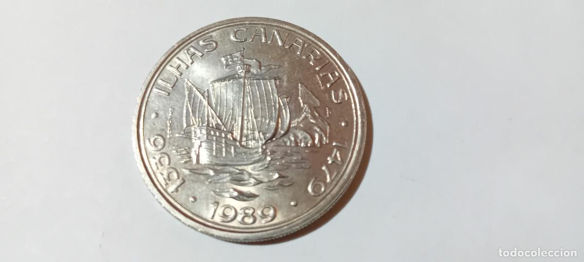 Monedas antiguas de Europa: PORTUGAL 100 ESCUDOS 1989,CANARIAS