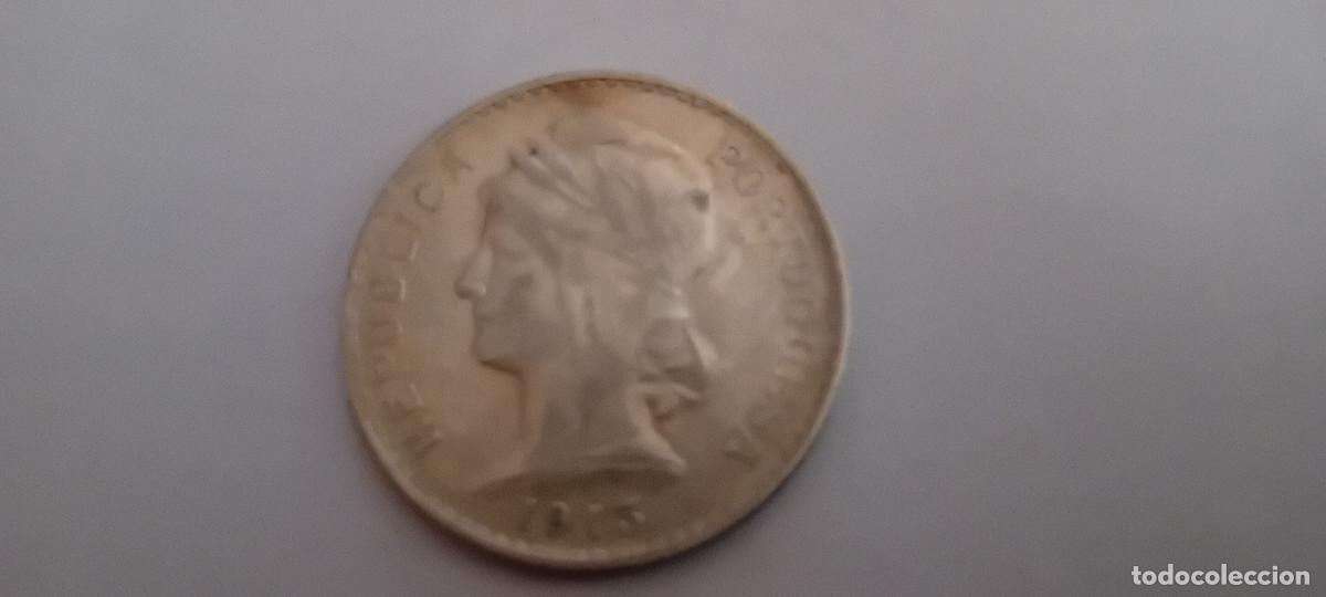 Monedas antiguas de Europa: PORTUGAL 50 CENTS 1913, PLATA