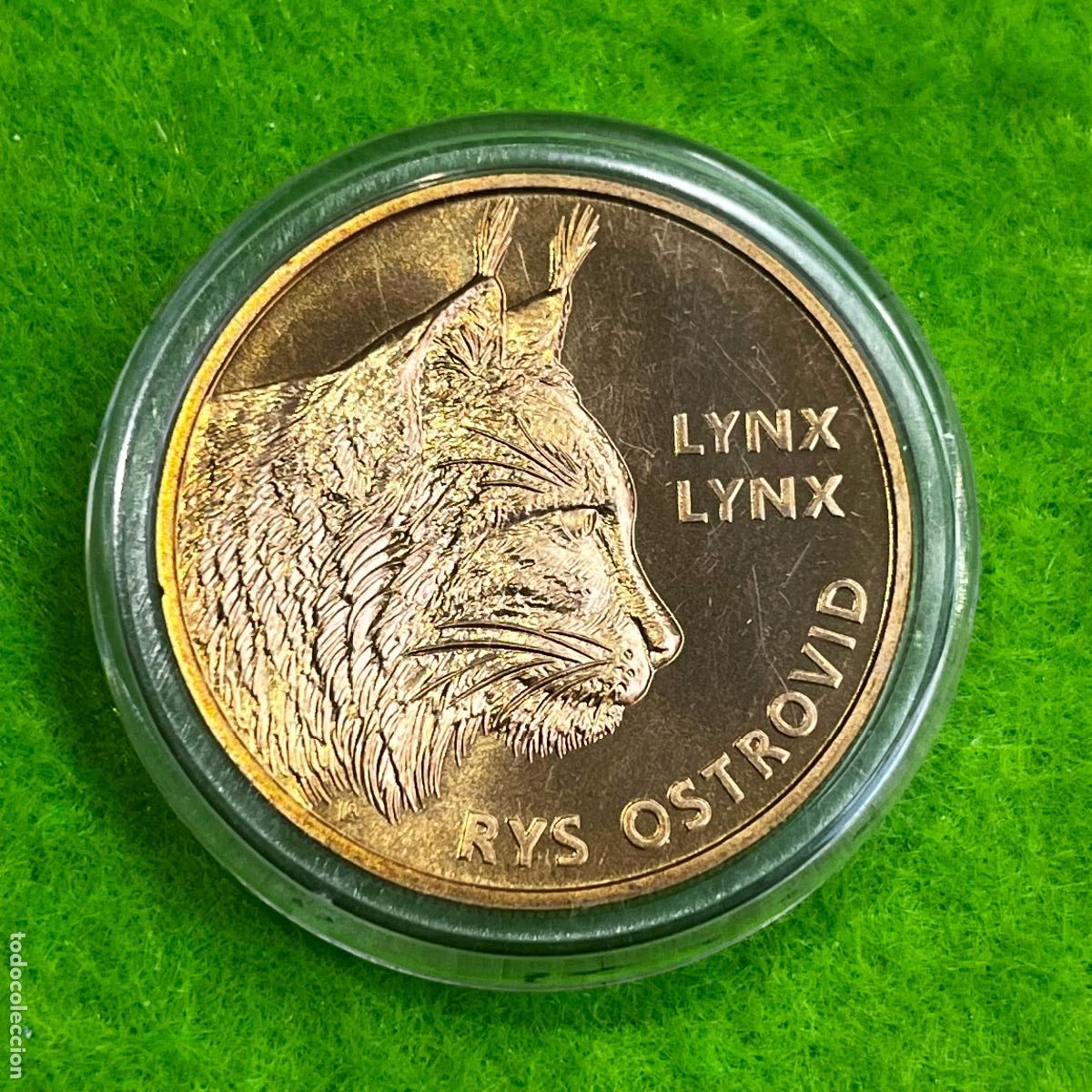 Monedas antiguas de Europa: Eslovaquia 5 euros 2022, lince euroasi&aacute;tico, 17441