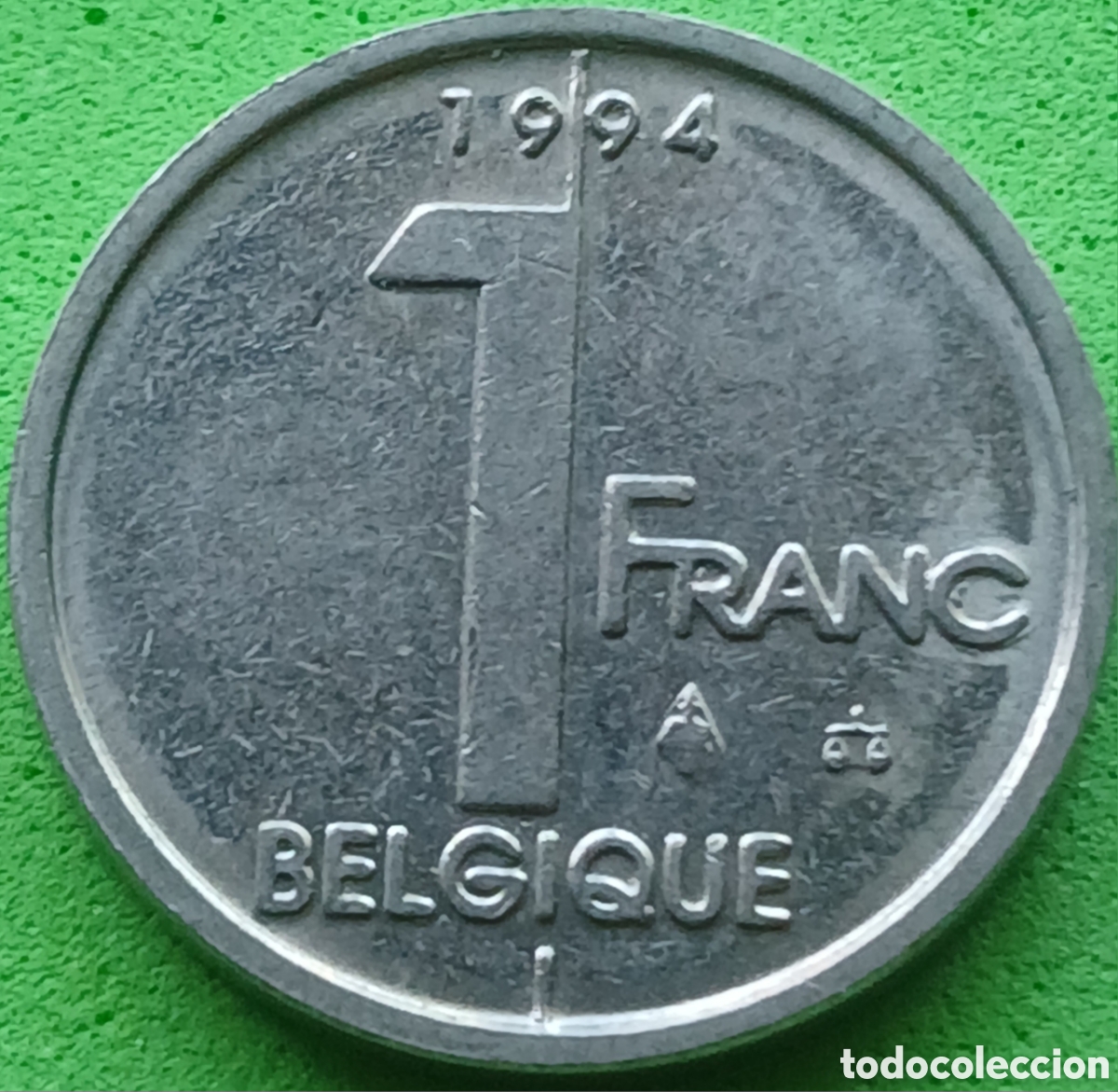 Monedas antiguas de Europa: B&eacute;lgica 1 franco 1994 km#187 Belgique