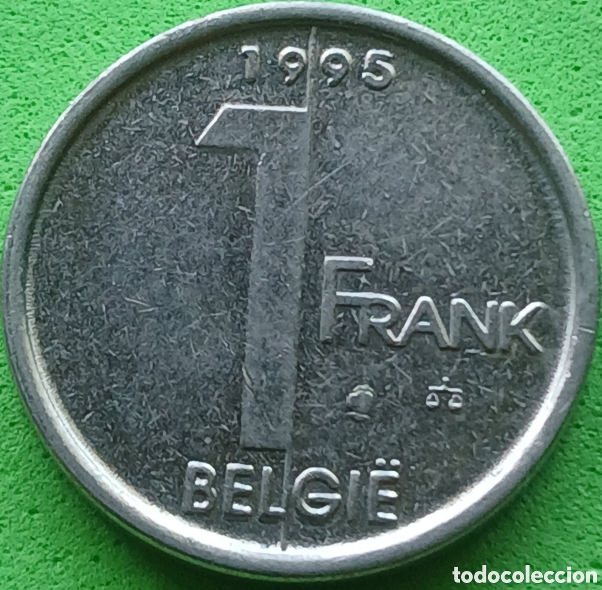 Monedas antiguas de Europa: B&eacute;lgica 1 franco 1995 km#188 Belgie