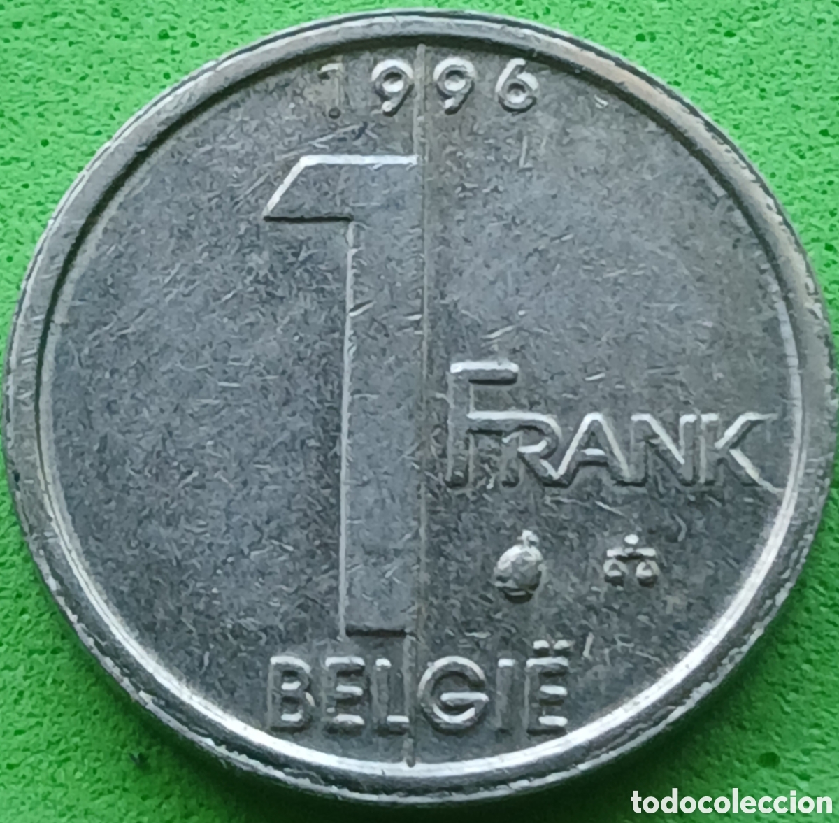 Monedas antiguas de Europa: B&eacute;lgica 1 franco 1996 km#188 Belgie