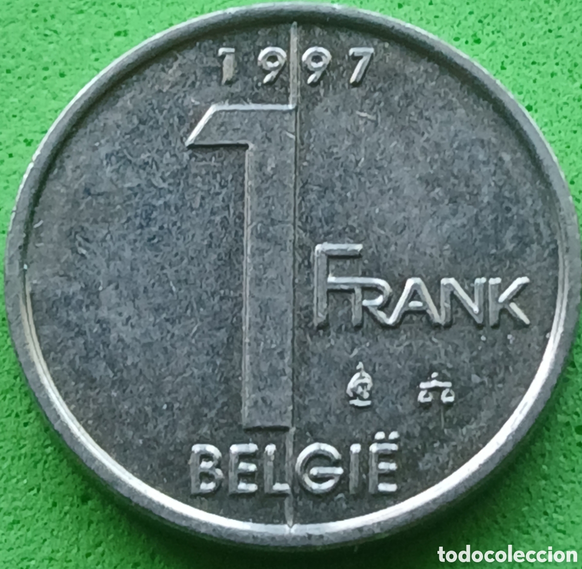 Monedas antiguas de Europa: B&eacute;lgica 1 franco 1997 km#188 Belgie