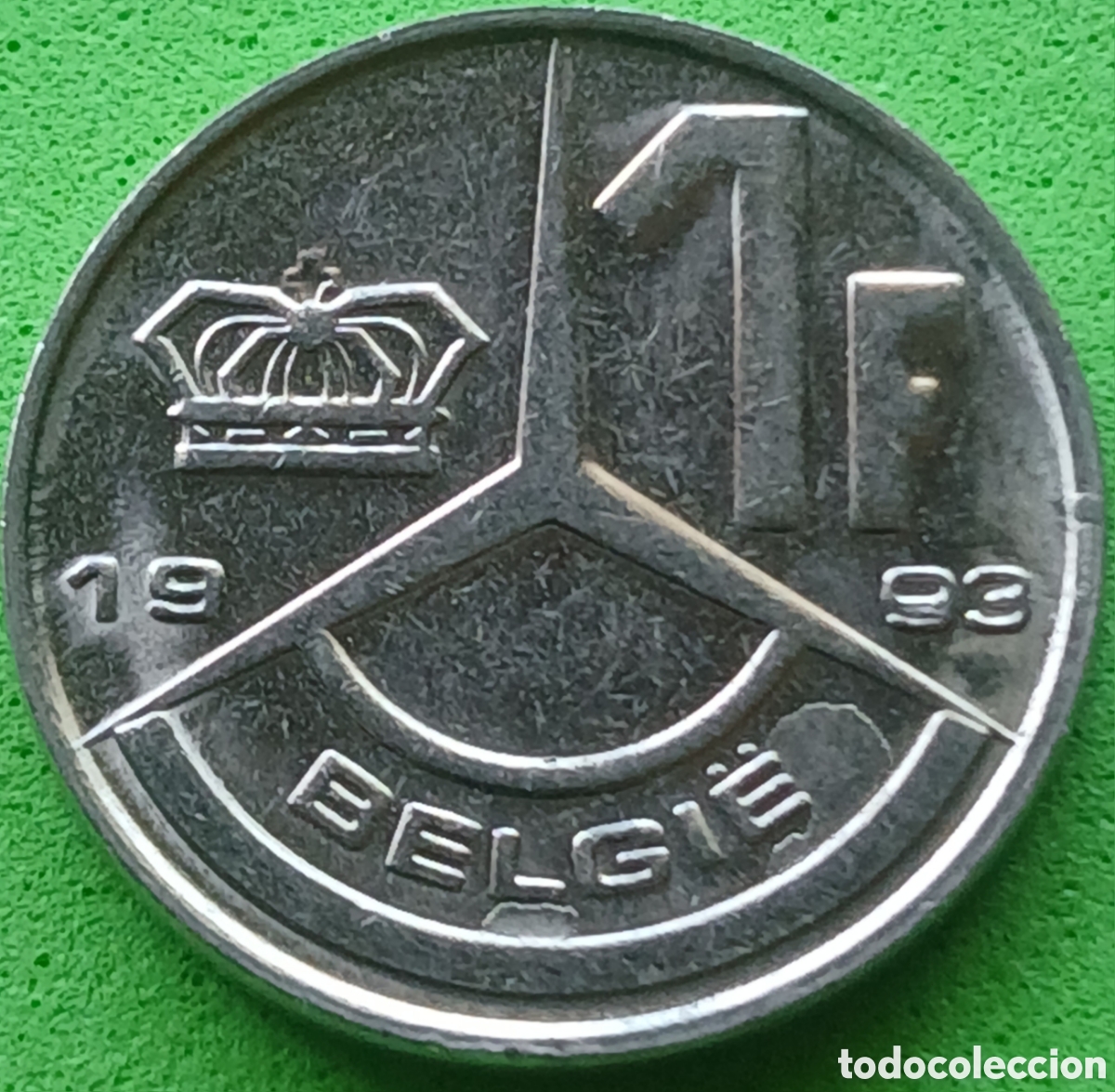 Monedas antiguas de Europa: B&eacute;lgica 1 franco 1993 km#171 Belgie