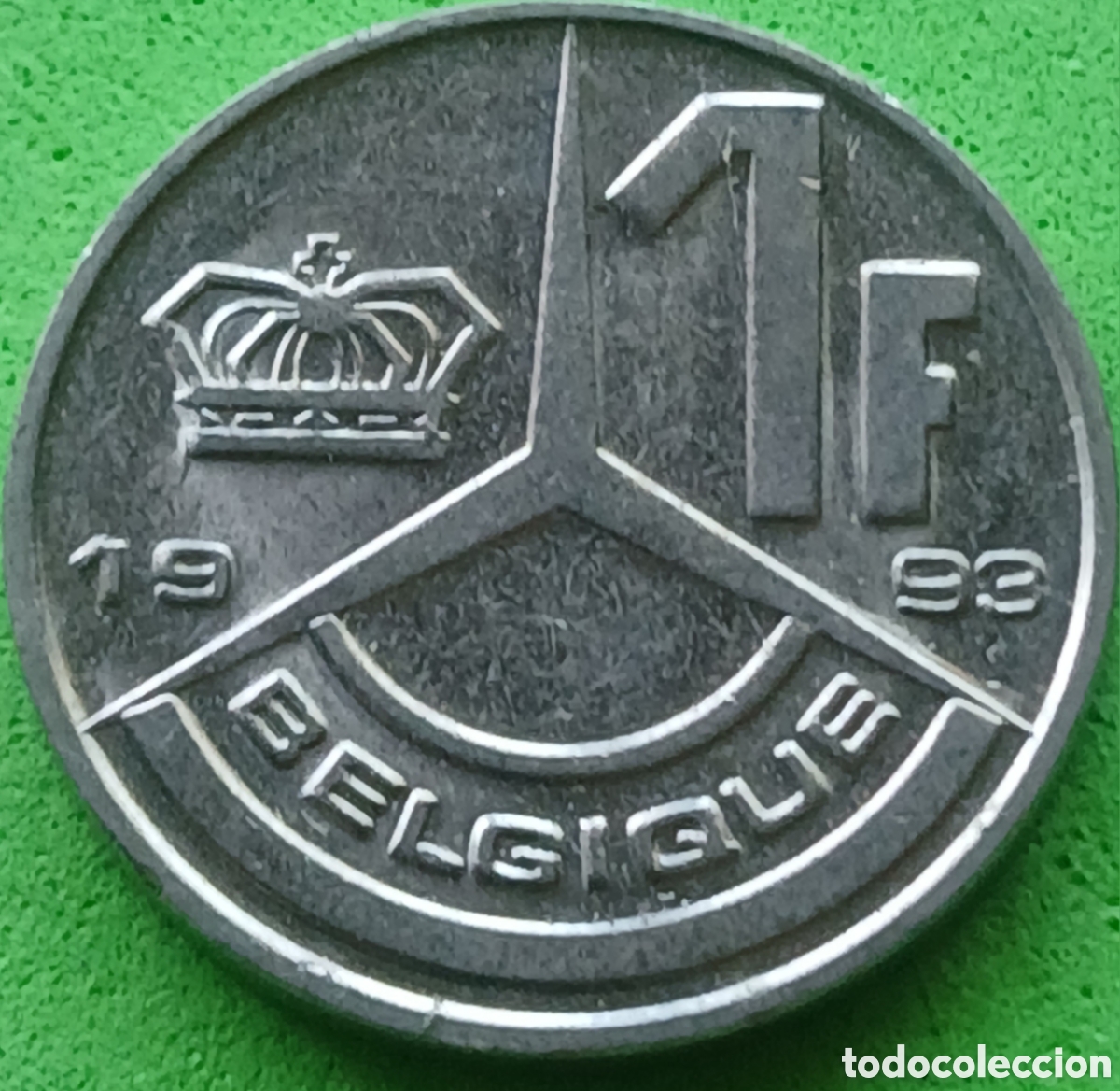 Monedas antiguas de Europa: B&eacute;lgica 1 franco 1993 km#170 Belgique
