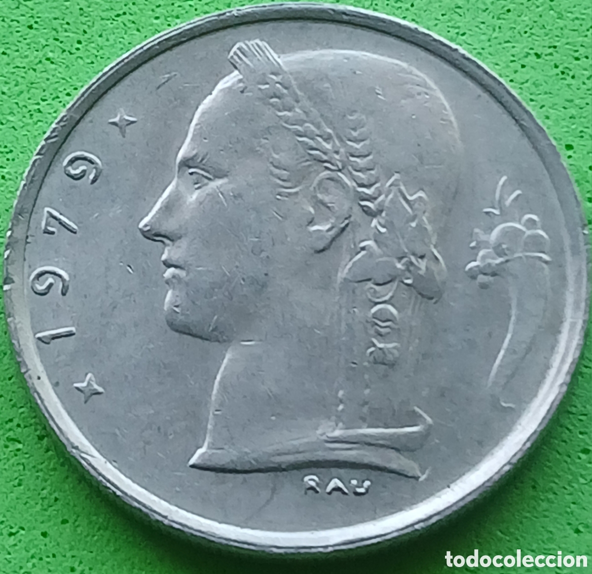 Monedas antiguas de Europa: B&eacute;lgica 1 franco 1979 km#142 Belgique