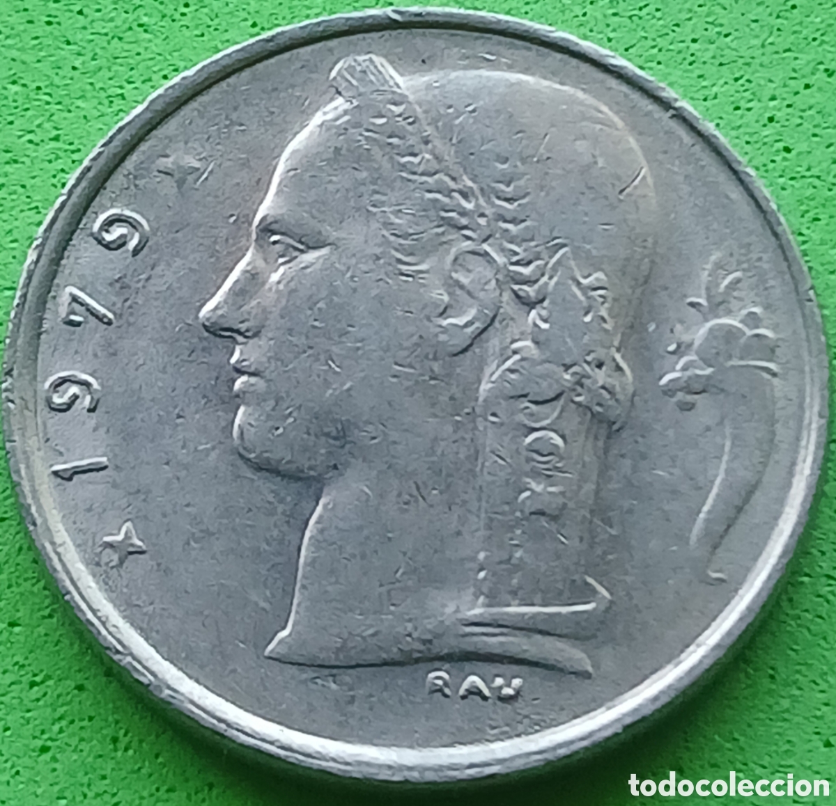 Monedas antiguas de Europa: B&eacute;lgica 1 franco 1979 km#143 Belgie