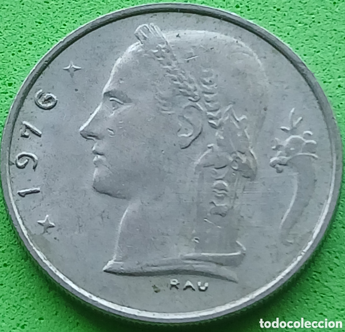 Monedas antiguas de Europa: B&eacute;lgica 1 franco 1976 km#142 Belgique
