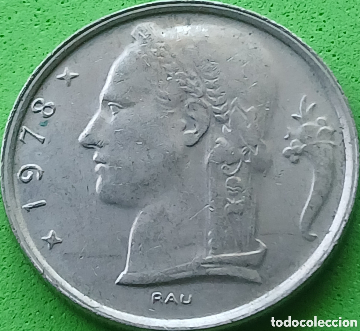 Monedas antiguas de Europa: B&eacute;lgica 5 francos 1978 km#135 Belgie