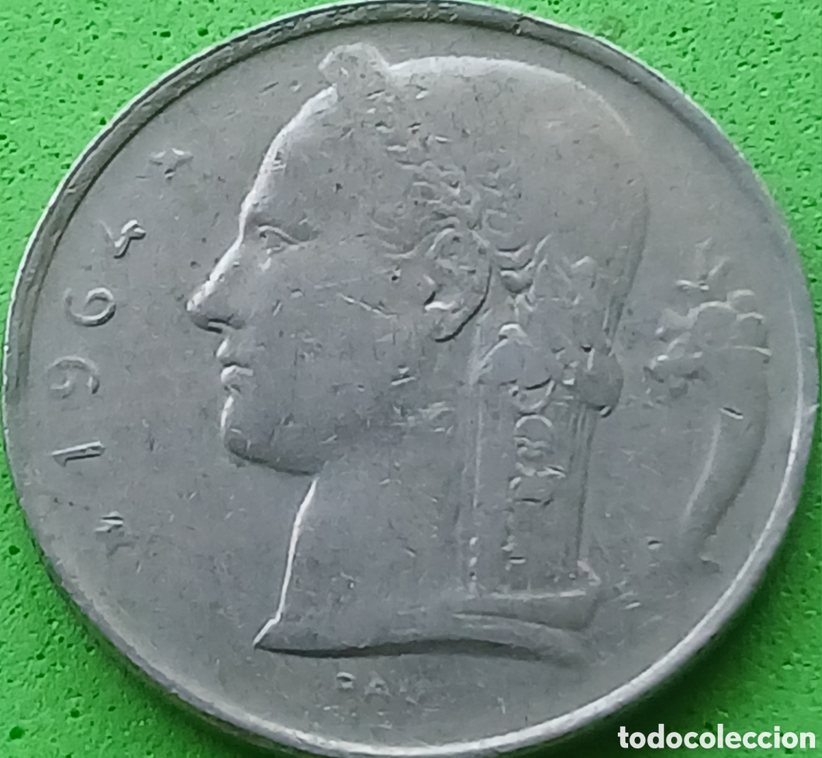 Monedas antiguas de Europa: B&eacute;lgica 5 francos 1964 km#135 Belgie