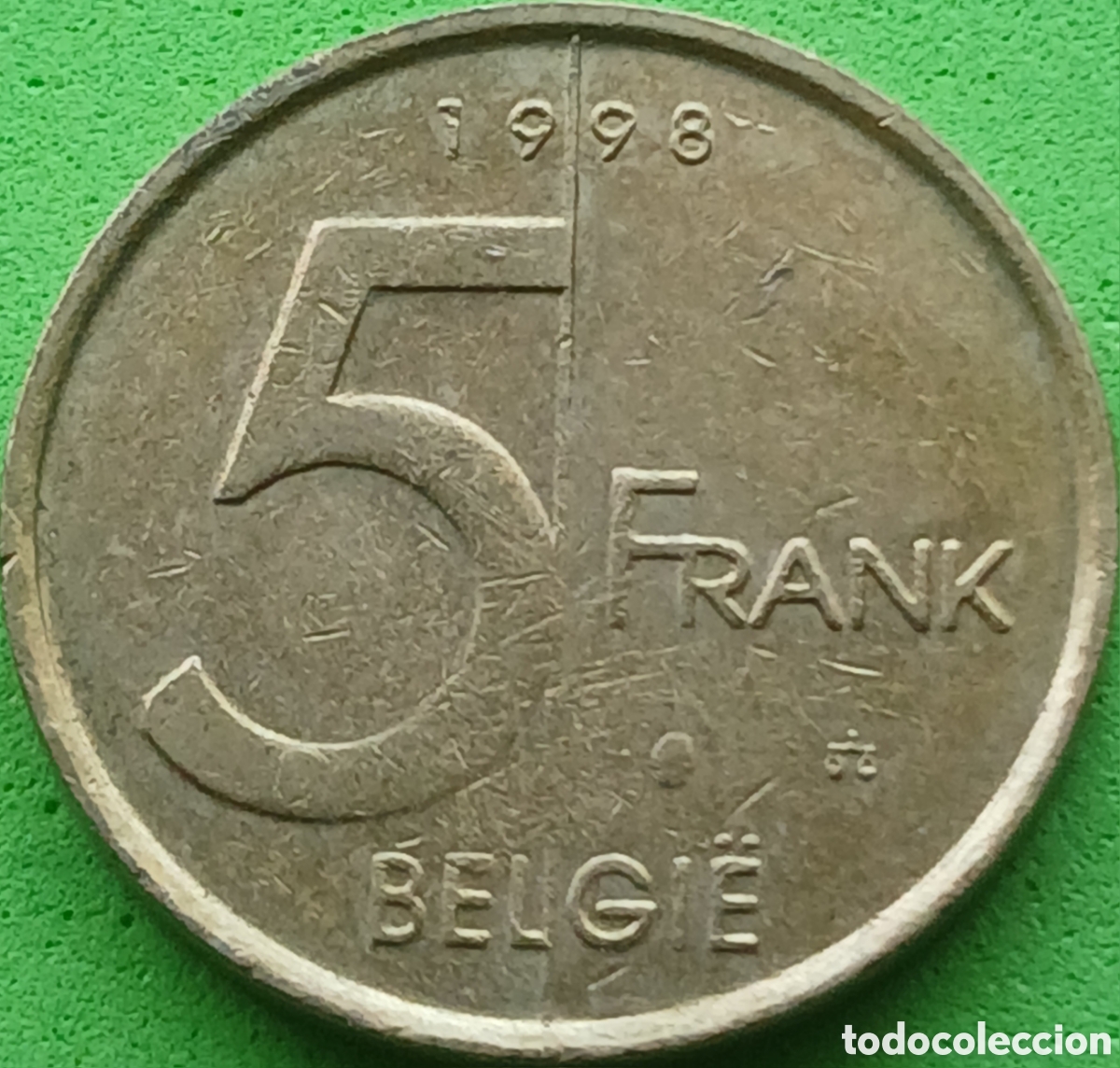 Monedas antiguas de Europa: B&eacute;lgica 5 francos 1998 km#190 Belgie