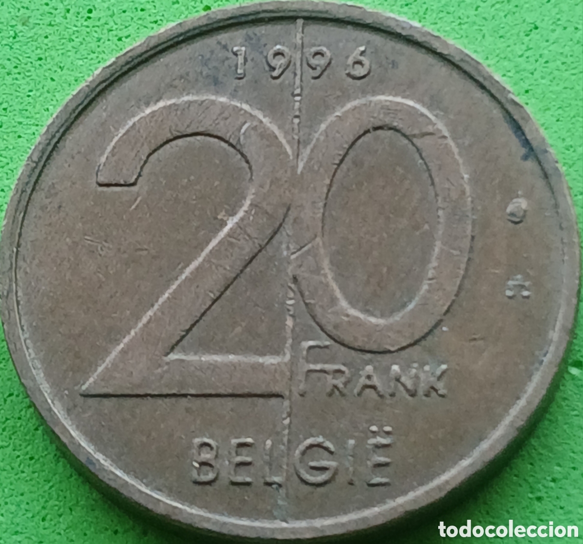 Monedas antiguas de Europa: B&eacute;lgica 20 francos 1996 km#192 Belgie