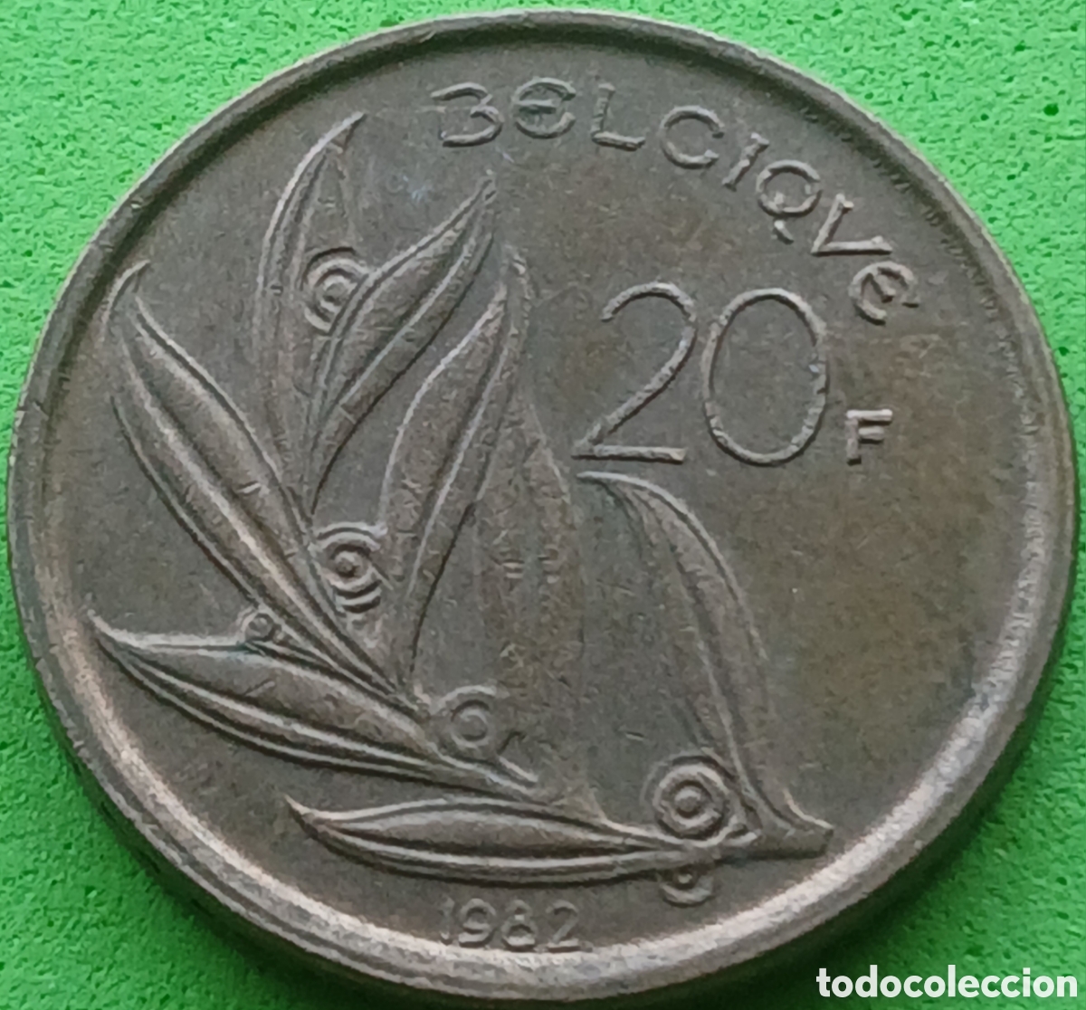 Monedas antiguas de Europa: B&eacute;lgica 20 francos 1982 km#159 Belgique