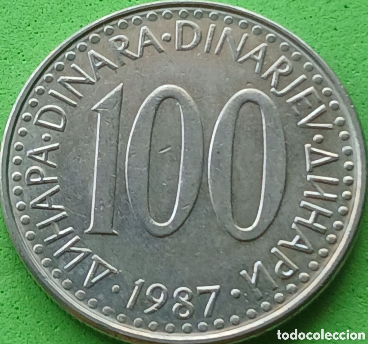 Monedas antiguas de Europa: Yugoslavia 100 dinares 1987 km#114