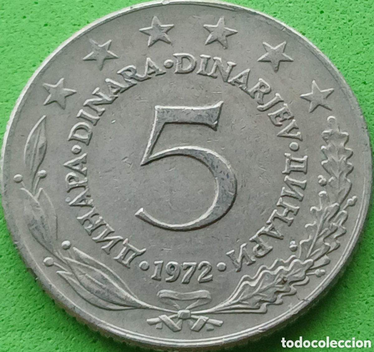 Monedas antiguas de Europa: Yugoslavia 5 dinares 1972 km#58