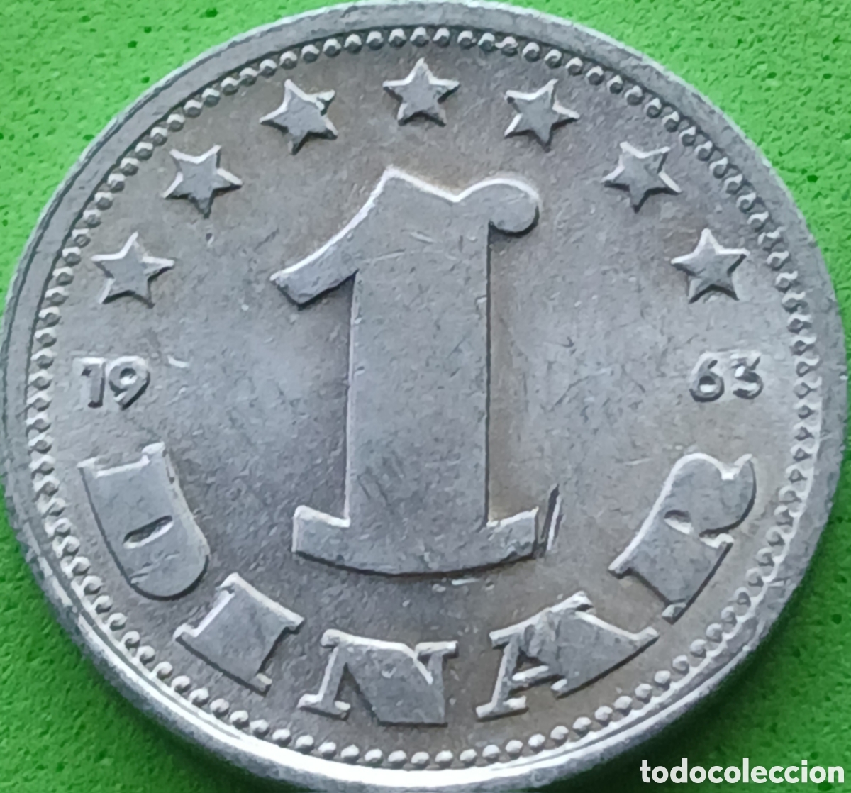 Monedas antiguas de Europa: Yugoslavia 1 dinar 1963 km#36