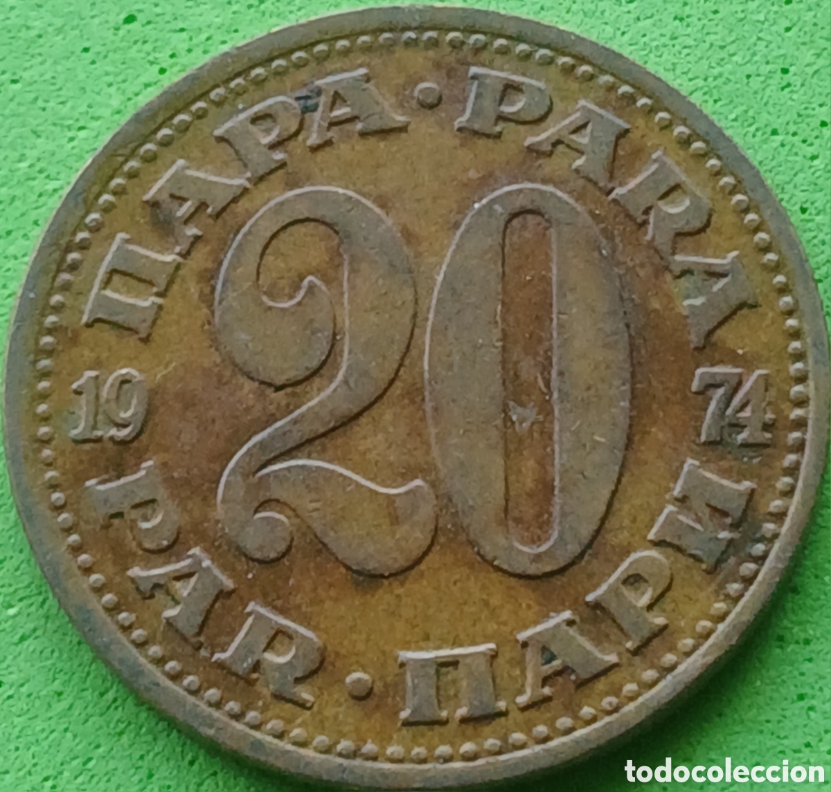 Monedas antiguas de Europa: Yugoslavia 20 para 1974 km#45